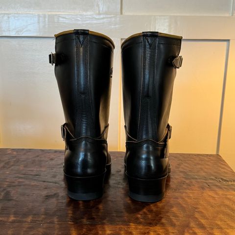Role Club Engineer Boots in Horween Black Chromexcel Horsehide