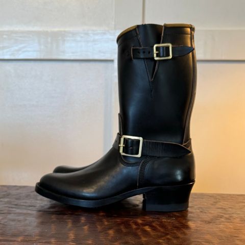 Role Club Engineer Boots in Horween Black Chromexcel Horsehide