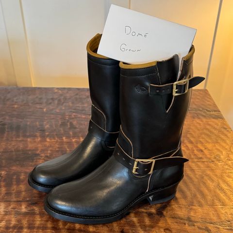Role Club Engineer Boots in Horween Black Chromexcel Horsehide