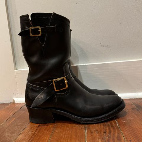 Role Club Engineer Boots in Horween Black Chromexcel Horsehide
