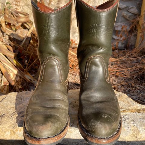 View photo of Wesco Morrison in Horween Olive Chromexcel