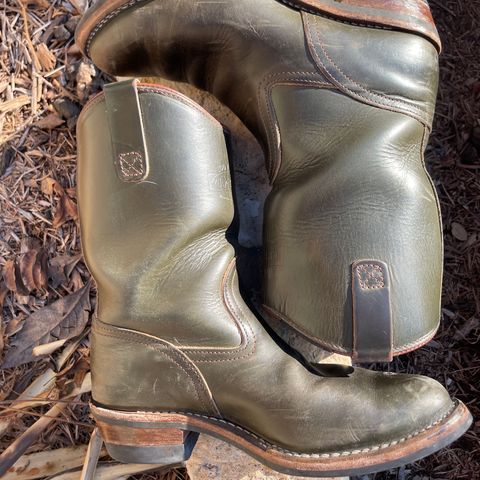 View photo of Wesco Morrison in Horween Olive Chromexcel