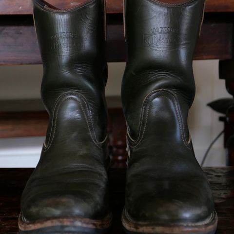 View photo of Wesco Morrison in Horween Olive Chromexcel