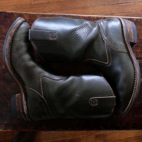 View photo of Wesco Morrison in Horween Olive Chromexcel