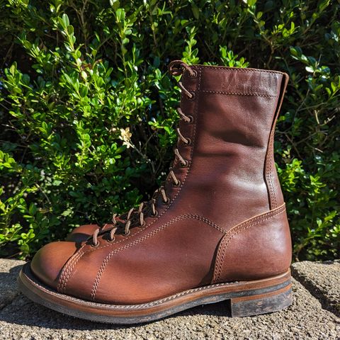 Eastman Leather Raider Boots in Walnut Horsehide