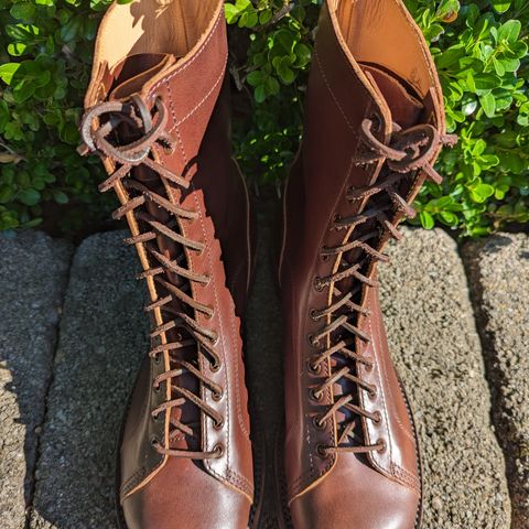 Eastman Leather Raider Boots in Walnut Horsehide