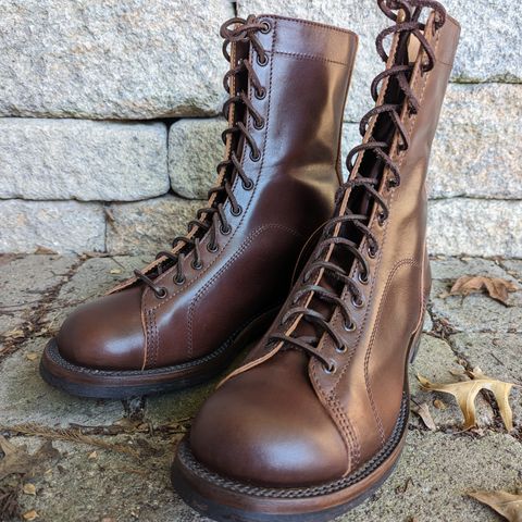 Eastman Leather Raider Boots in Walnut Horsehide