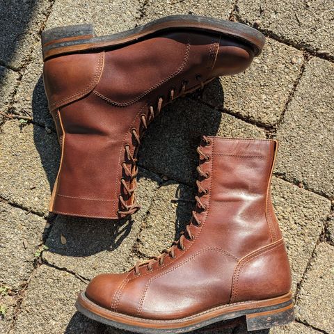 Eastman Leather Raider Boots in Walnut Horsehide