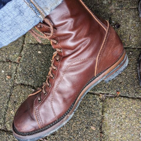 Eastman Leather Raider Boots in Walnut Horsehide