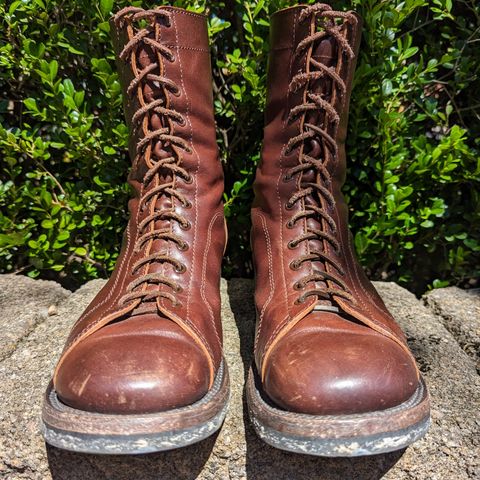 Eastman Leather Raider Boots in Walnut Horsehide