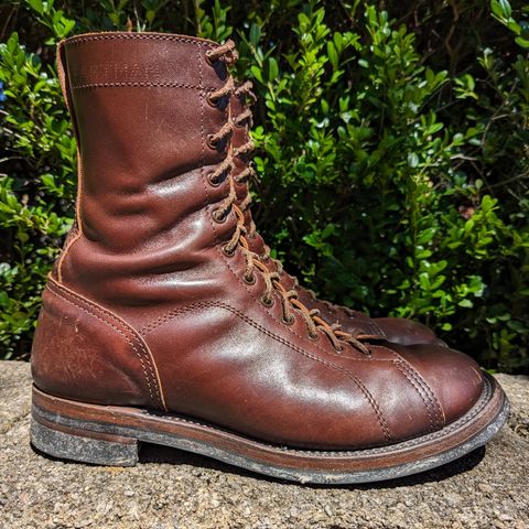 Eastman Leather Raider Boots in Walnut Horsehide
