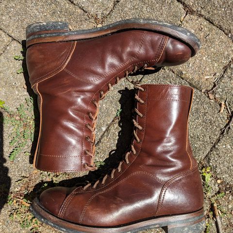 Eastman Leather Raider Boots in Walnut Horsehide