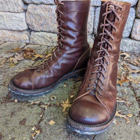Eastman Leather Raider Boots in Walnut Horsehide