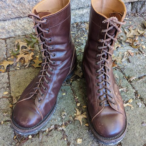 Eastman Leather Raider Boots in Walnut Horsehide