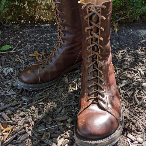 Eastman Leather Raider Boots in Walnut Horsehide