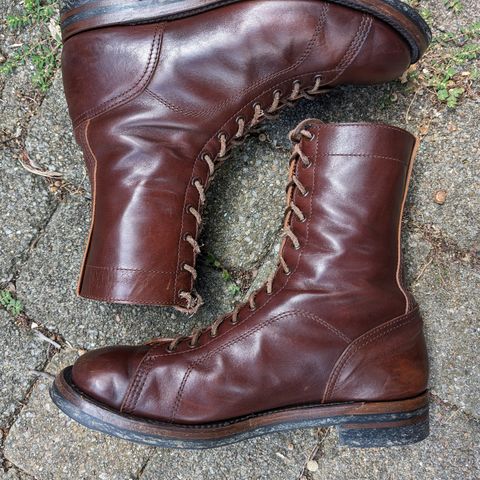 Eastman Leather Raider Boots in Walnut Horsehide