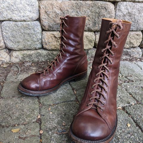 Eastman Leather Raider Boots in Walnut Horsehide