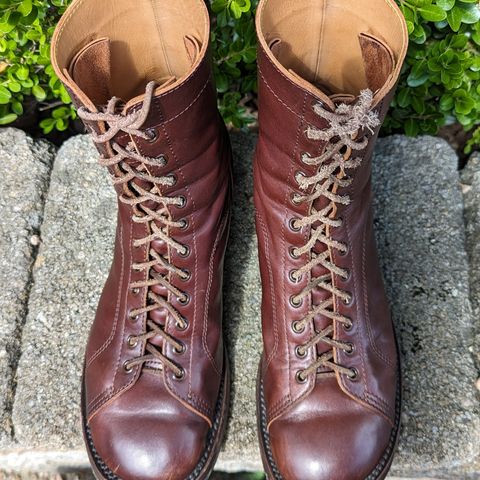 Eastman Leather Raider Boots in Walnut Horsehide