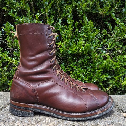 Eastman Leather Raider Boots in Walnut Horsehide