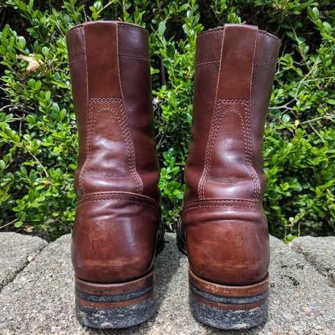 Eastman Leather Raider Boots in Walnut Horsehide