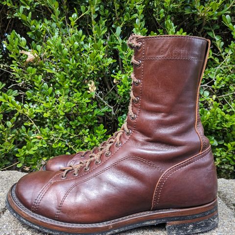 Eastman Leather Raider Boots in Walnut Horsehide
