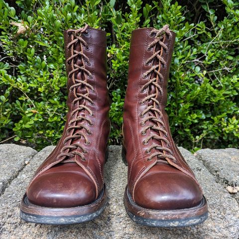 Eastman Leather Raider Boots in Walnut Horsehide