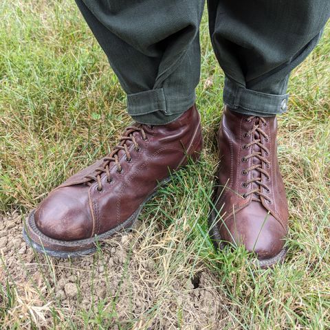 Eastman Leather Raider Boots in Walnut Horsehide