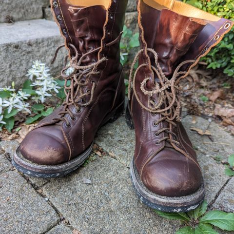 Eastman Leather Raider Boots in Walnut Horsehide