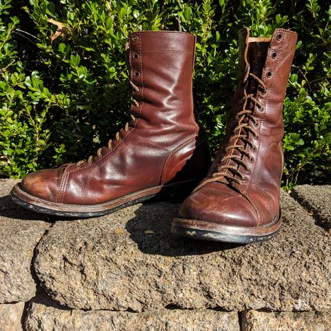 Eastman Leather Raider Boots in Walnut Horsehide