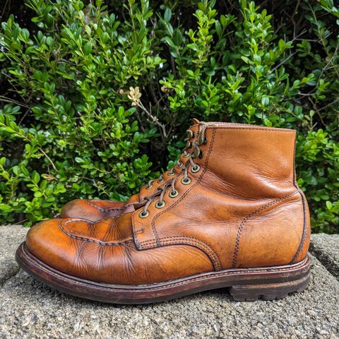 View photo of Grant Stone Brass Boot in Horween Tan Essex