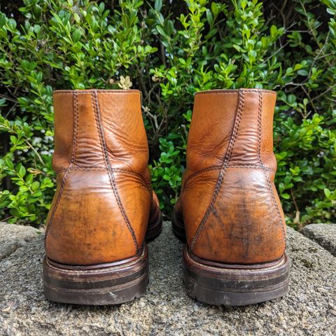 View photo of Grant Stone Brass Boot in Horween Tan Essex