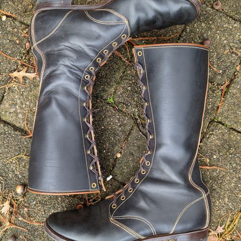 Clinch Hi-Liner in Wickett & Craig Black-Overdyed Latigo