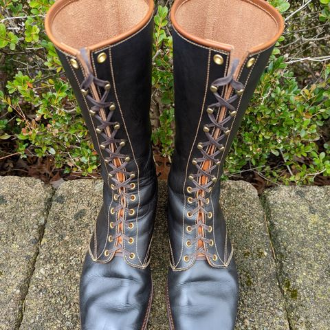 Clinch Hi-Liner in Wickett & Craig Black-Overdyed Latigo
