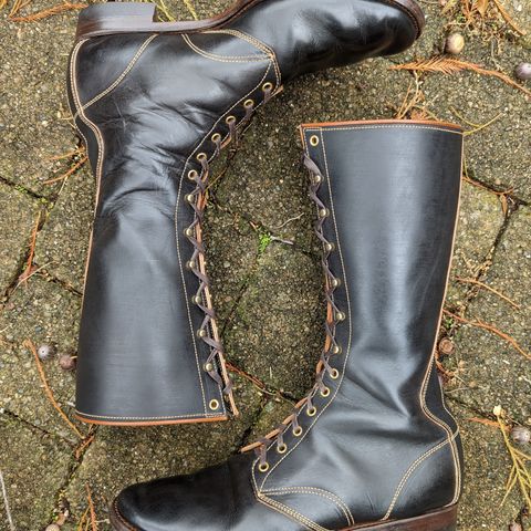Clinch Hi-Liner in Wickett & Craig Black-Overdyed Latigo