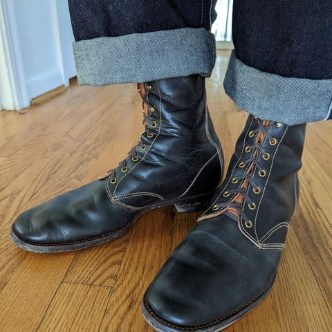 Clinch Hi-Liner in Wickett & Craig Black-Overdyed Latigo