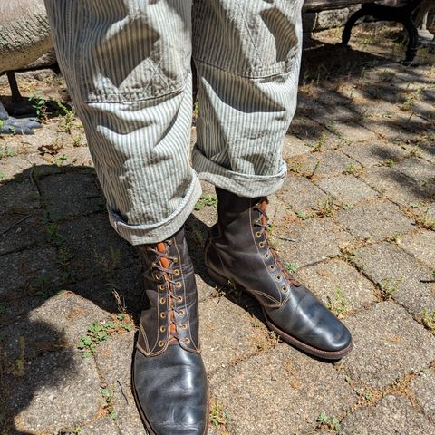 Clinch Hi-Liner in Wickett & Craig Black-Overdyed Latigo