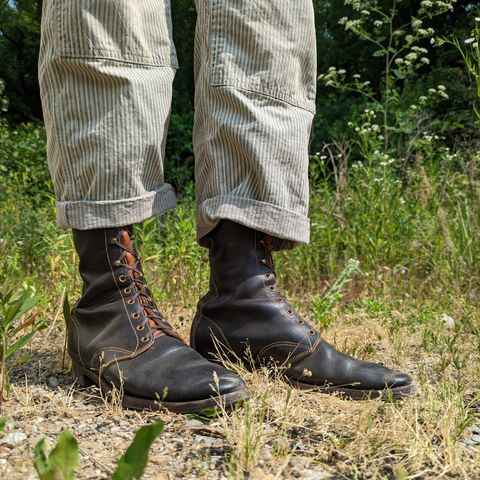 Clinch Hi-Liner in Wickett & Craig Black-Overdyed Latigo