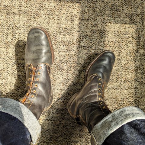 Clinch Hi-Liner in Wickett & Craig Black-Overdyed Latigo