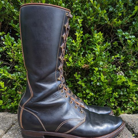 Clinch Hi-Liner in Wickett & Craig Black-Overdyed Latigo