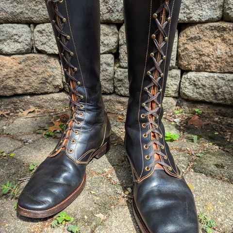 Clinch Hi-Liner in Wickett & Craig Black-Overdyed Latigo
