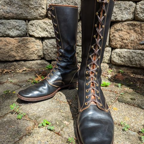 Clinch Hi-Liner in Wickett & Craig Black-Overdyed Latigo