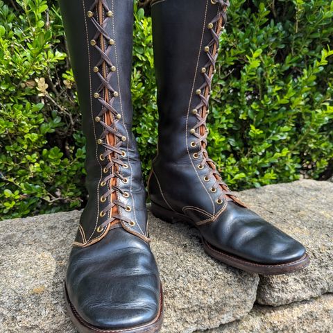 Clinch Hi-Liner in Wickett & Craig Black-Overdyed Latigo