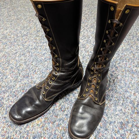 Clinch Hi-Liner in Wickett & Craig Black-Overdyed Latigo