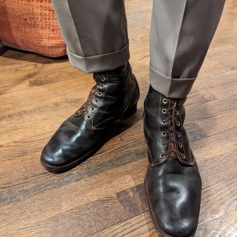 Clinch Hi-Liner in Wickett & Craig Black-Overdyed Latigo