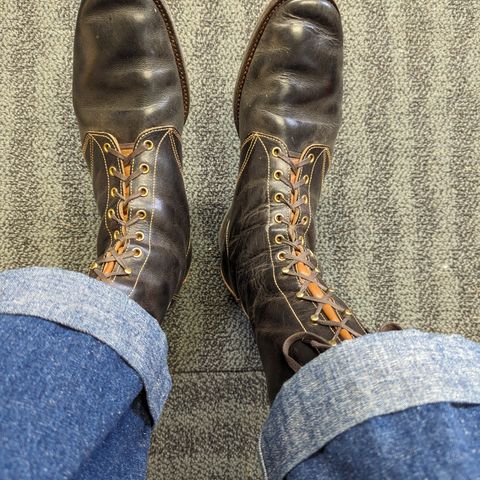 Clinch Hi-Liner in Wickett & Craig Black-Overdyed Latigo