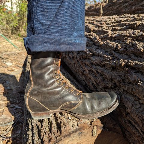 Clinch Hi-Liner in Wickett & Craig Black-Overdyed Latigo