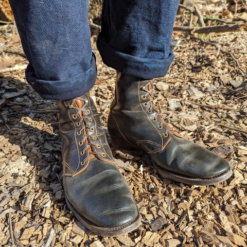 Clinch Hi-Liner in Wickett & Craig Black-Overdyed Latigo