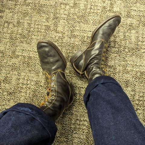 Clinch Hi-Liner in Wickett & Craig Black-Overdyed Latigo