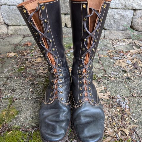 View photo of Clinch Hi-Liner in Wickett & Craig Black-Overdyed Latigo