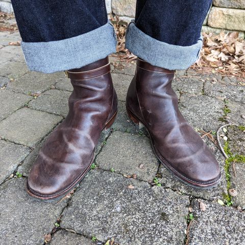 View photo of Benzein Jodhpur Boots in Maryam Brown Horsebutt